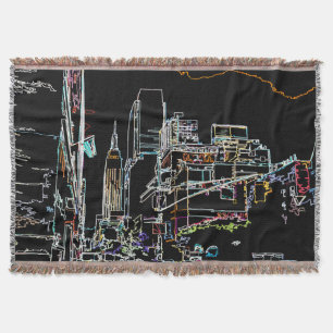 Farbenfrohe Skyline in Manhattan Decke