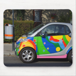 Farbenfrohe Smart Car Mousepad