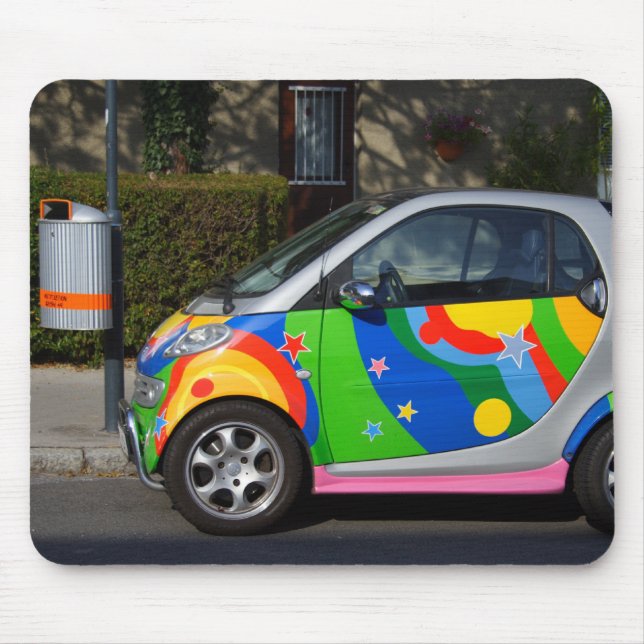 Farbenfrohe Smart Car Mousepad (Vorne)