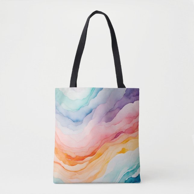 Farbenfrohe Smoke Art Traumtasche Tasche (Vorderseite)