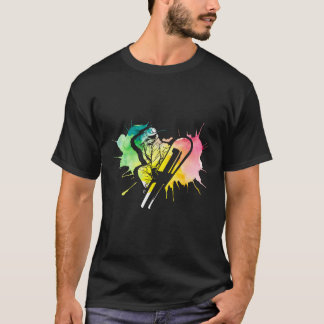 Farbenfrohe Snowboarder Extreme Winter Sports Snow T-Shirt