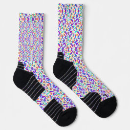 Farbenfrohe Socken, verziert mit einem lebendigen, Socken