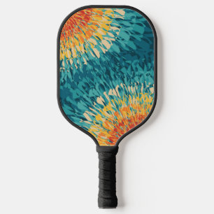Farbenfrohe Solarfackeln im Retrostil Pickleball Schläger