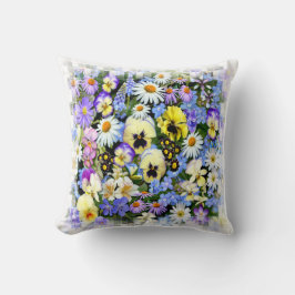 Farbenfrohe Sommer-Blume Kissen