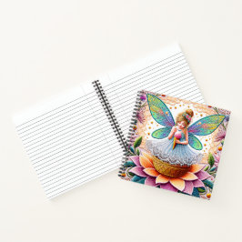 Farbenfrohe Sommer Fee Zwei Illustration Notizbuch