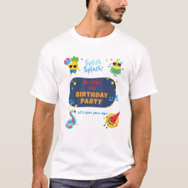 Farbenfrohe Sommer Pool Geburtstagsparty Partys T-Shirt