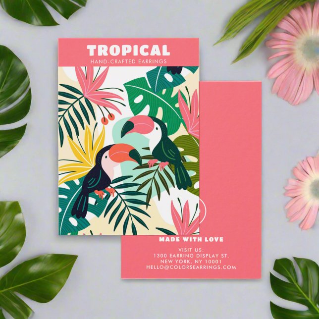 Farbenfrohe Sommer-Tropenohrringe (Von Creator hochgeladen)