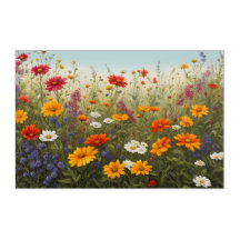 Farbenfrohe Sommer-Wildblumen