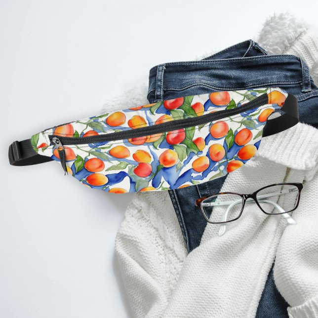 Farbenfrohe SommerAprikosen Obst Wasserfarben Must Bauchtasche (Von Creator hochgeladen)