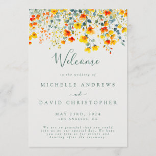 Farbenfrohe Sommerblumenhochzeit Programm