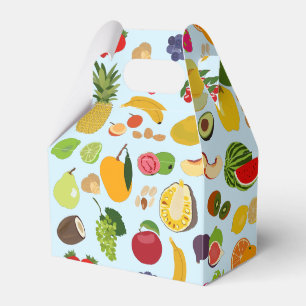 Farbenfrohe Sommerfruchtmuster Geschenkschachtel