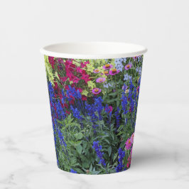 Farbenfrohe Sommergarten Pappbecher
