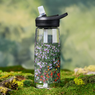 Farbenfrohe Sommergarten Trinkflasche