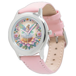 Farbenfrohe Sommerkleidung Blume und Eiscreme Armbanduhr