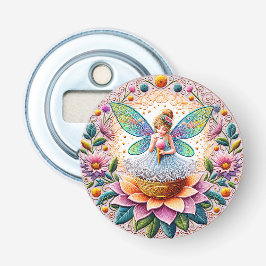 Farbenfrohe Sommerkleidung Blume und Eiscreme Flaschenöffner