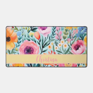 farbenfrohe sommerliche Blume mit Namen Schreibtischunterlage