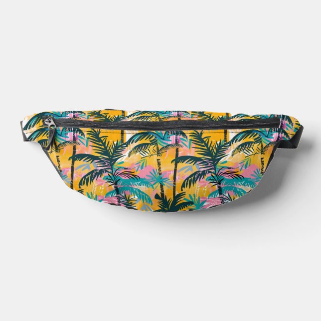 Farbenfrohe Sommerpalmenmuster Bauchtasche (Ablage )