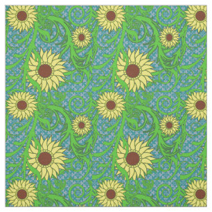 Farbenfrohe Sonnenblumen Blumenbilder Stoff