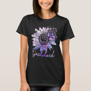 Farbenfrohe Sonnenblumen Dackel Dog Womens Girls T-Shirt