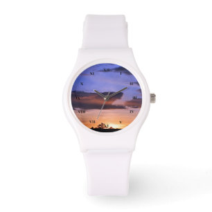 Farbenfrohe Sonnenuntergänge durch Shirley Taylor Armbanduhr
