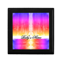 Farbenfrohe Sonnenuntergangsfarben Holzschmuck Kee