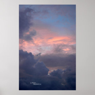 Farbenfrohe Sonnenuntergangswolken Poster