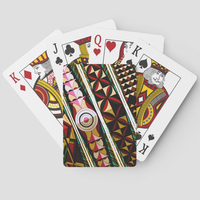 Farbenfrohe spanische Deckenarchitektur Spielkarten (Rückseite)