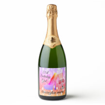 Farbenfrohe Sparkle 21. Geburtstag Sparkling Weink