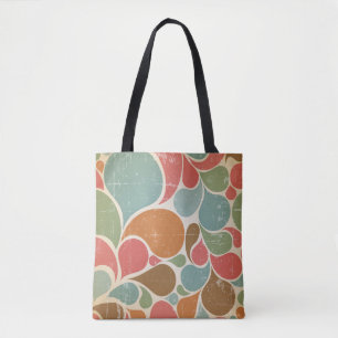Farbenfrohe Spatter: Abstraktes Retro-Muster. Tasche