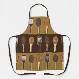 Farbenfrohe Spatula Küche Kochutensilien Schürze