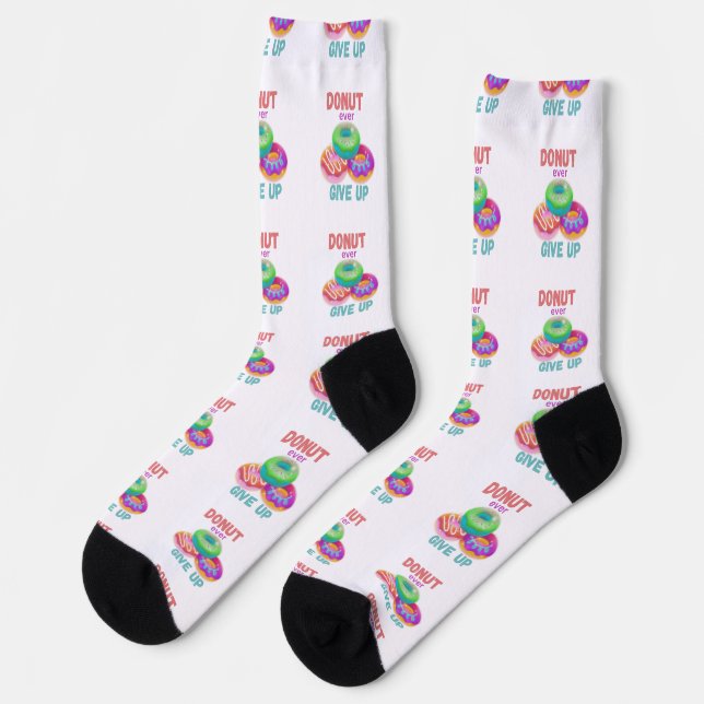 Farbenfrohe Spende gibt je Motivierend Zitate auf Socken (Linkes Detail)