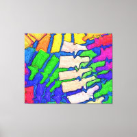 Farbenfrohe Spinne Kunst Rafting Canvas