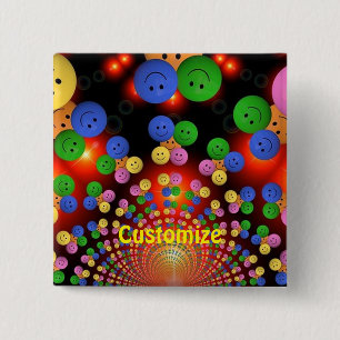 Farbenfrohe Spiraltaste Button