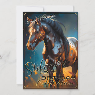 Farbenfrohe Spirit Pony 62 Geburtstagseinladung Einladung