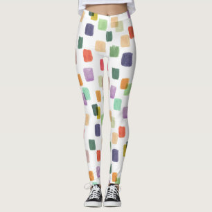 Farbenfrohe Splash: Abstrakter nahtloser Hintergru Leggings