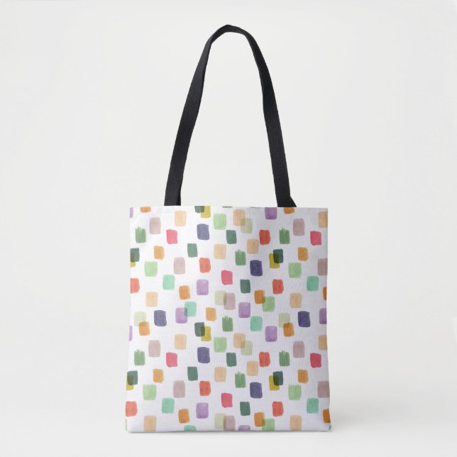 Farbenfrohe Splash: Abstrakter nahtloser Hintergru Tasche (Vorderseite)