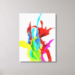 Farbenfrohe Splint Stretched Canvas Print Leinwanddruck