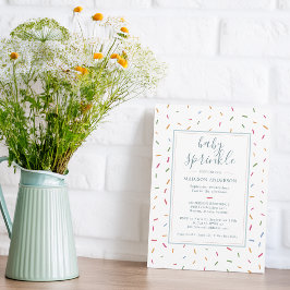 Farbenfrohe Sprinkles Baby Sprinkle Babydusche Einladung