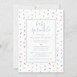 Farbenfrohe Sprinkles Baby Sprinkle Babydusche Einladung