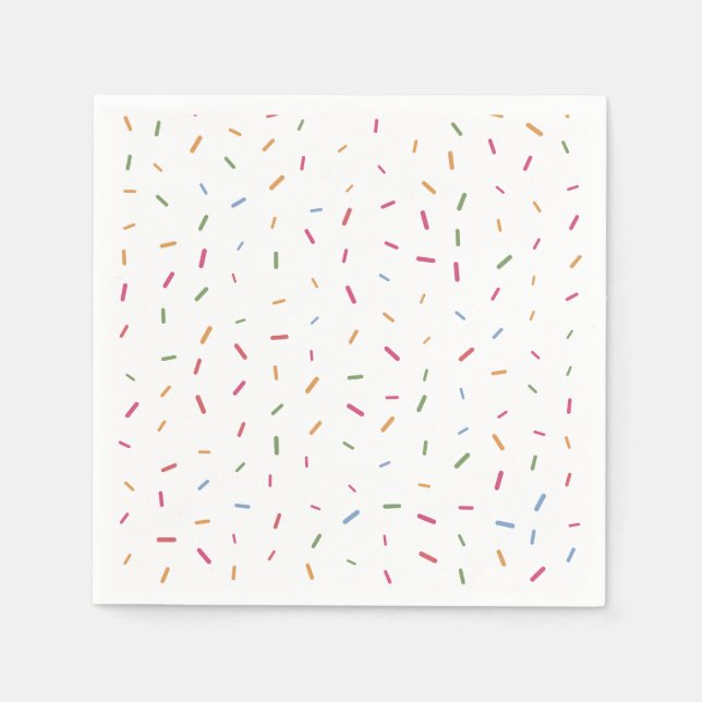 Farbenfrohe Sprinkles Baby Sprinkle Babydusche Serviette (Vorderseite)