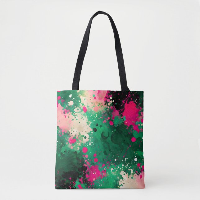 Farbenfrohe Spritzer Pinacoteca comunale Casa Rusc Tasche (Vorderseite)