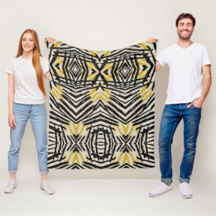 Farbenfrohe Spritzer und dynamische Linien Fleecedecke