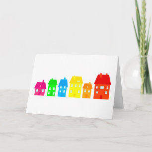 farbenfrohe Stadt Karte