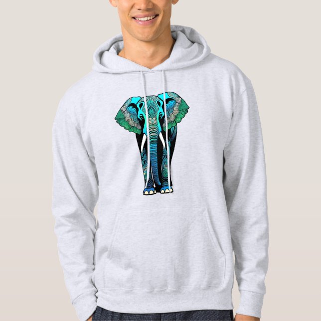 Farbenfrohe Stammeselementar - Künstlerische Leben Hoodie (Vorderseite)