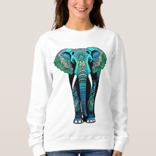Farbenfrohe Stammeselementar - Künstlerische Leben Sweatshirt