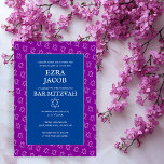 Farbenfrohe Star von David Custom Bat Bar Mitzvah Einladung<br><div class="desc">Perfekte Karte, um eine Bar mitzvah, Fledermausmitzvah oder andere jüdische Feier anzukündigen! Handgemachte Kunst für Sie! Vollständig anpassbar! Bearbeiten Sie die Farben! Klicken Sie auf "Personalisieren" oben, um den Text zu bearbeiten. Klicken Sie auf "Bearbeiten mit dem Design-Tool", um die Schriftart, Farben und Platzierungen anzupassen und das Design auf der...</div>