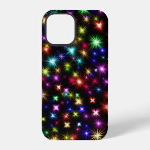 Farbenfrohe Sterne Feuerwerk Design iPhone 12 Pro Hülle