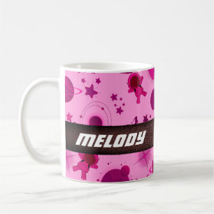 farbenfrohe Sternenmuster des Weltraums Kaffeetasse