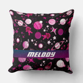 farbenfrohe Sternenmuster des Weltraums Kissen