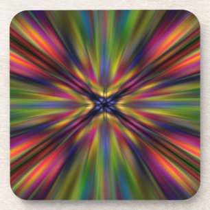 Farbenfrohe Sternexplosion Untersetzer